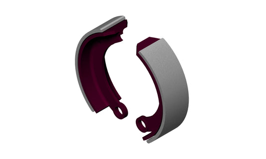 Pair 'S' Cam Brake Shoes (305x80) - GG Lining Grade