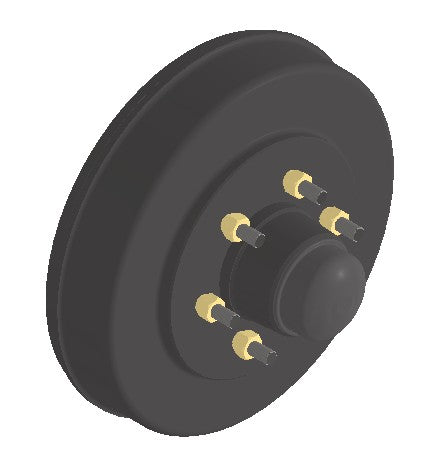 Complete Electric Hub-Drum 6 Stud 139.7mm PCD  - LM102949/10 Bearings