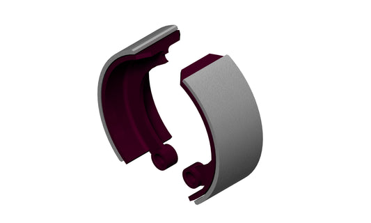 Pair 'S' Cam Brake Shoes (305x110) - GG Lining Grade